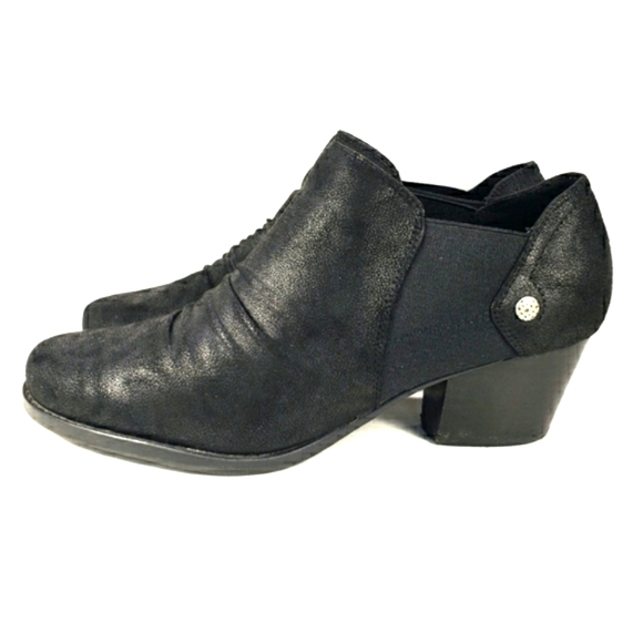 BareTraps Reon Black, Slip On, Almond Toe, Comfy Booties. Women's Size 9.5M - Picture 2 of 11